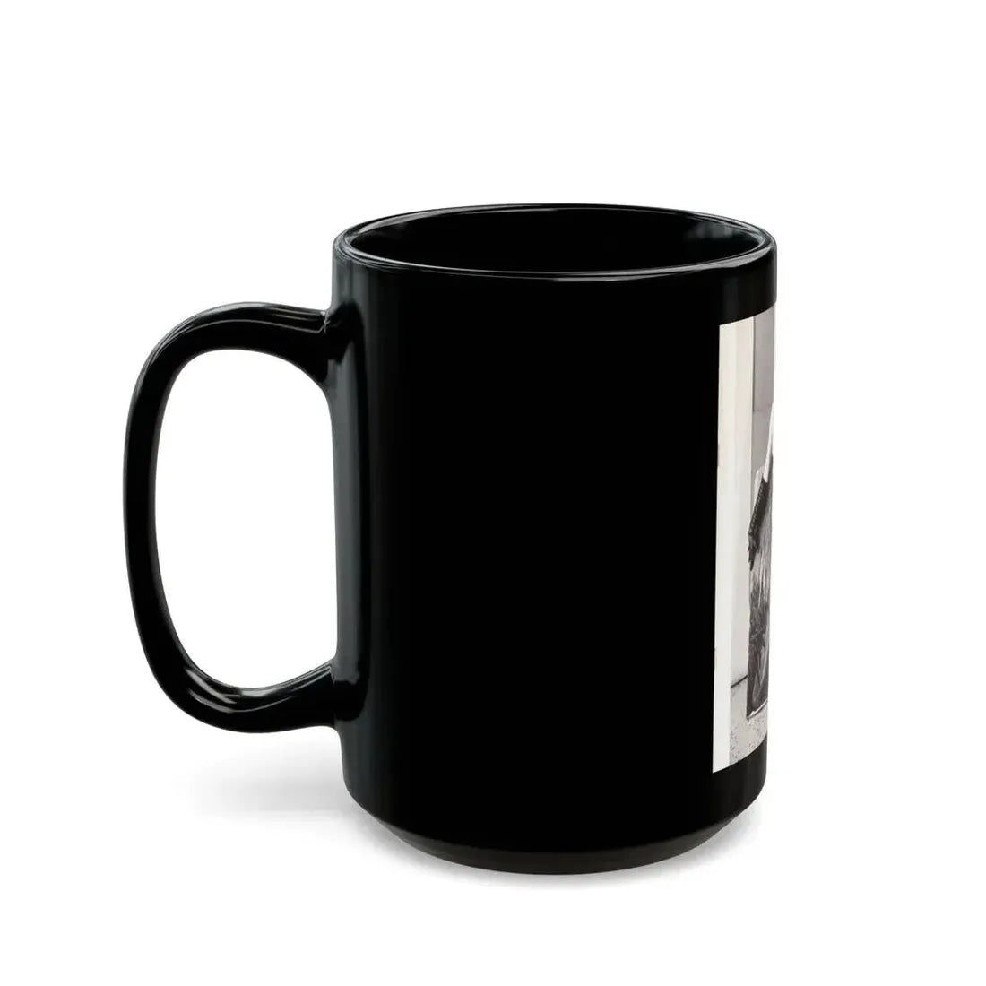 June Palmer #206 - Topless (Vintage Female Icon) Black Coffee Mug - Go Mug Yourself
