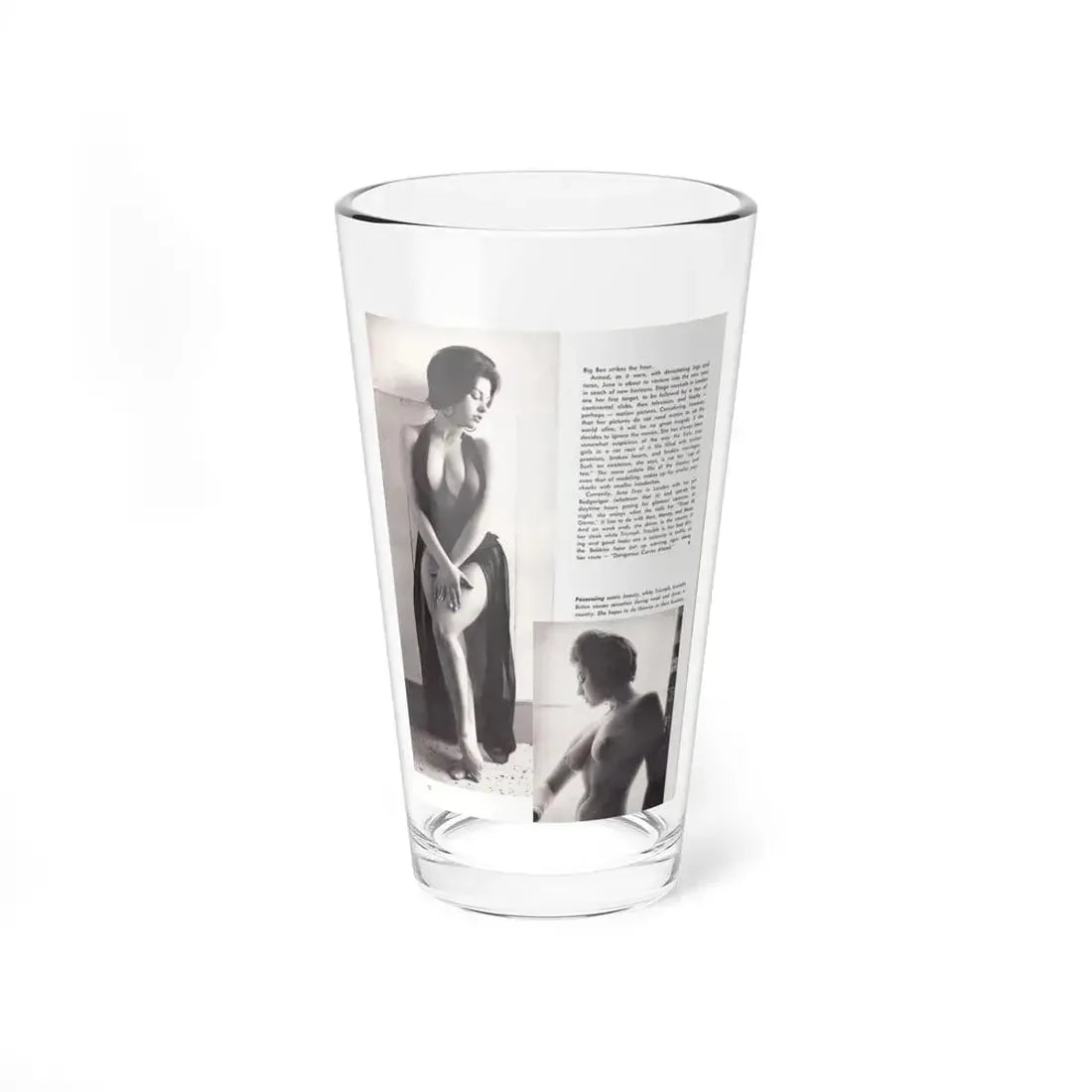 June Palmer #207 (Vintage Female Icon) Pint Glass 16oz 16oz - Go Mug Yourself