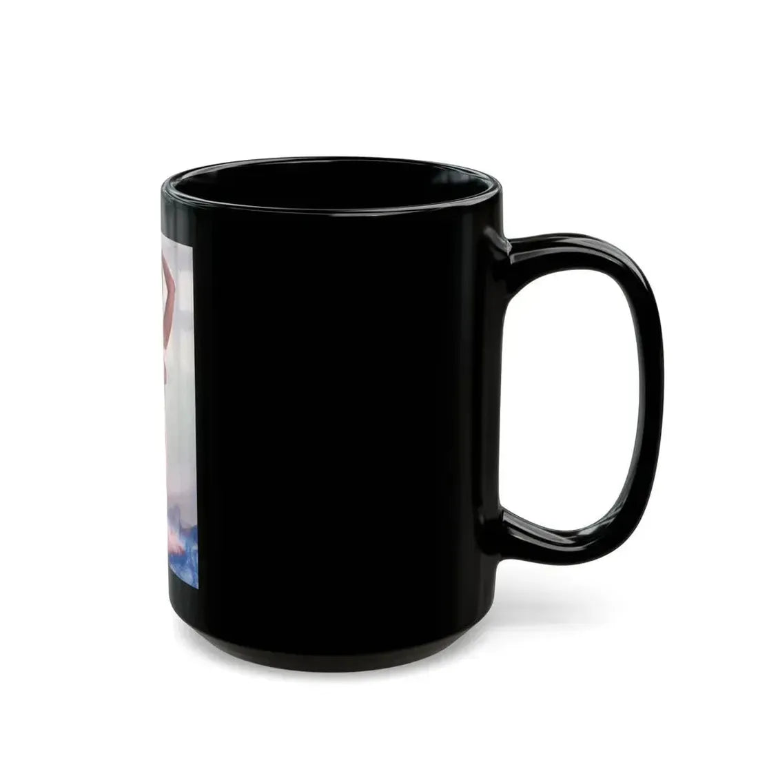 June Palmer #210 - Topless (Vintage Female Icon) Black Coffee Mug - Go Mug Yourself