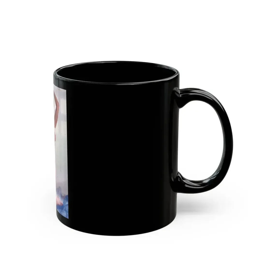 June Palmer #210 - Topless (Vintage Female Icon) Black Coffee Mug - Go Mug Yourself