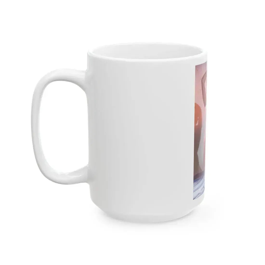 June Palmer #210 - Topless (Vintage Female Icon) White Coffee Mug - Go Mug Yourself