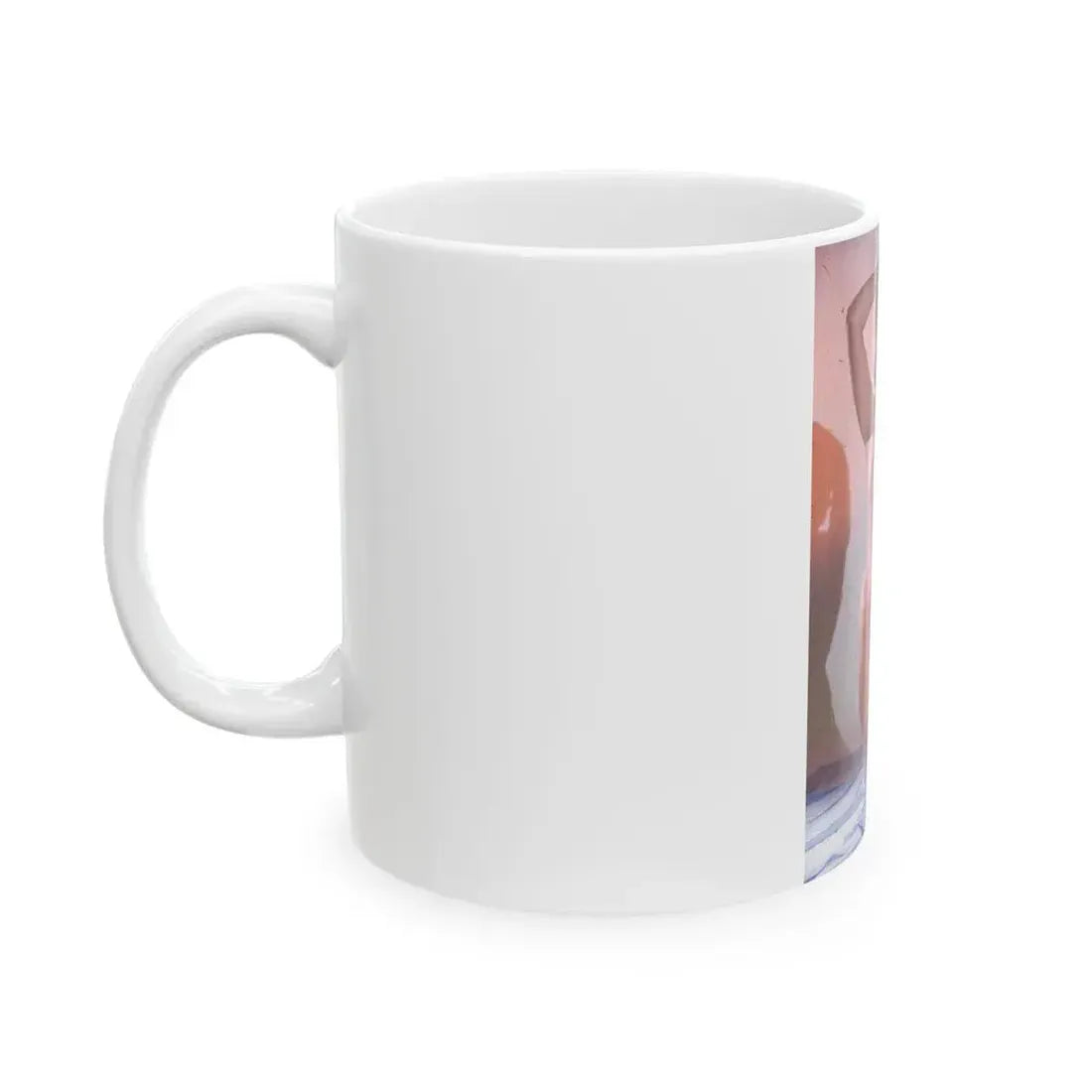 June Palmer #210 - Topless (Vintage Female Icon) White Coffee Mug - Go Mug Yourself