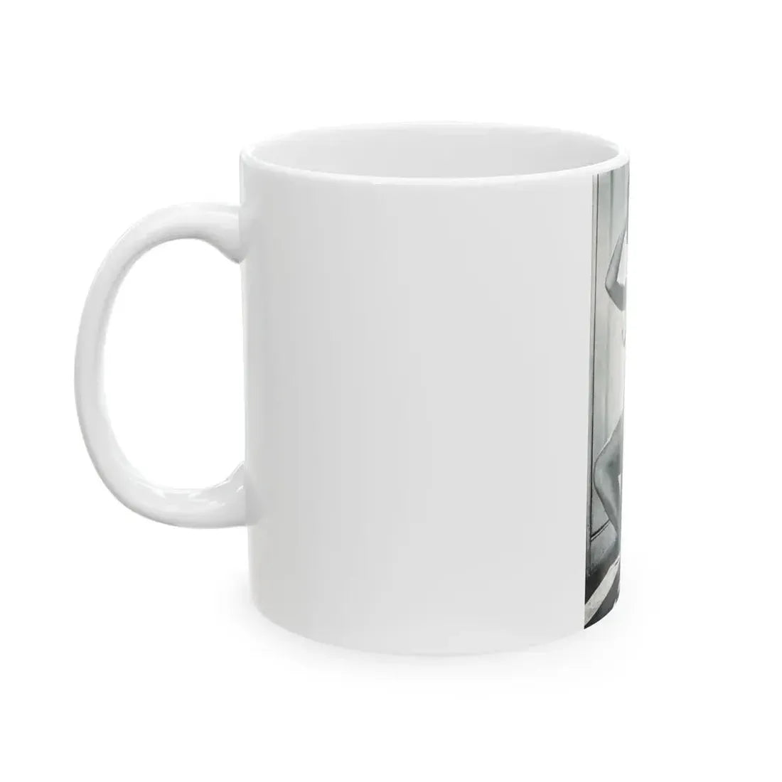 June Palmer #228 - Topless 1 (Vintage Female Icon) White Coffee Mug - Go Mug Yourself