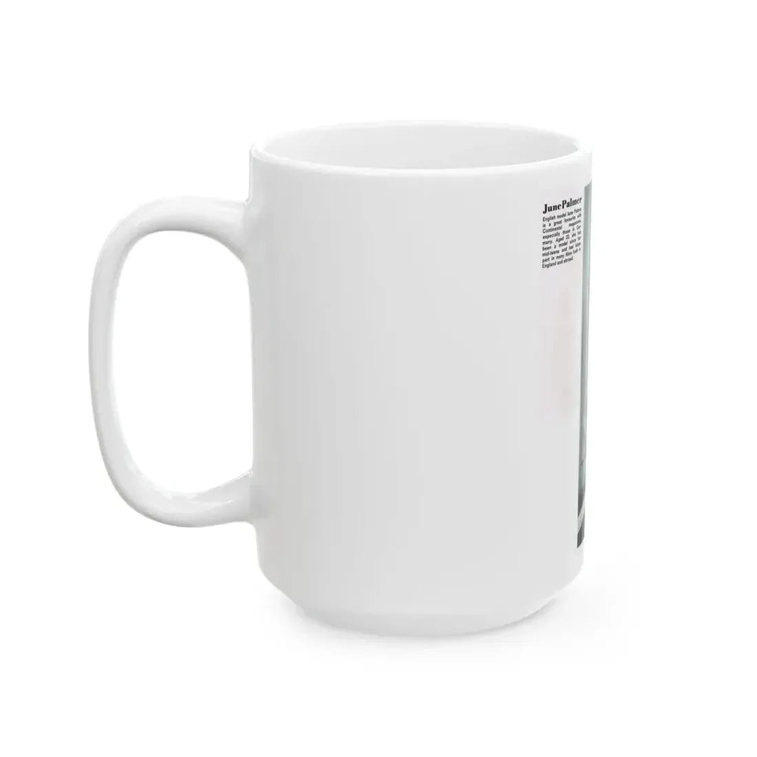 June Palmer #228 - Topless (Vintage Female Icon) White Coffee Mug - Go Mug Yourself