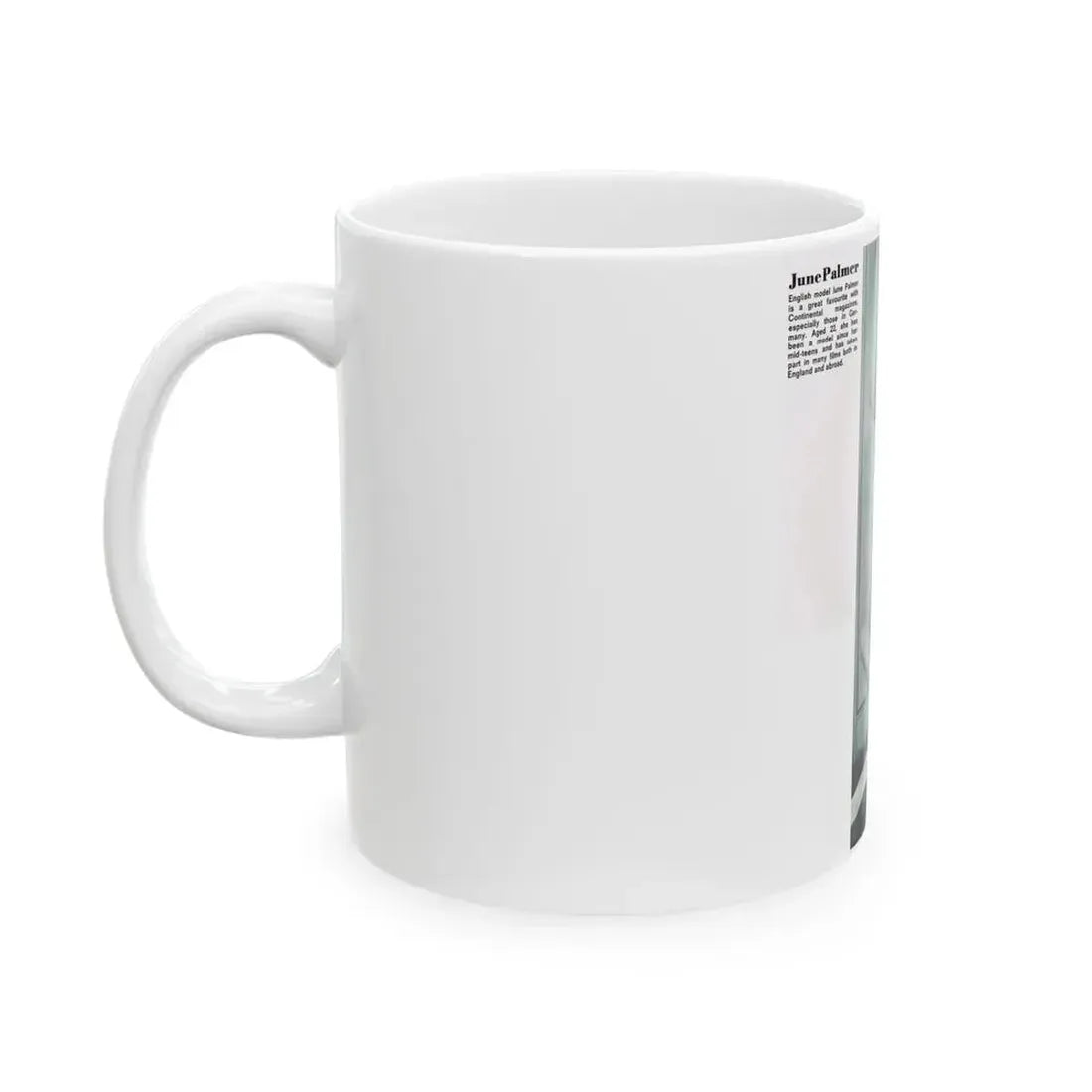 June Palmer #228 - Topless (Vintage Female Icon) White Coffee Mug - Go Mug Yourself