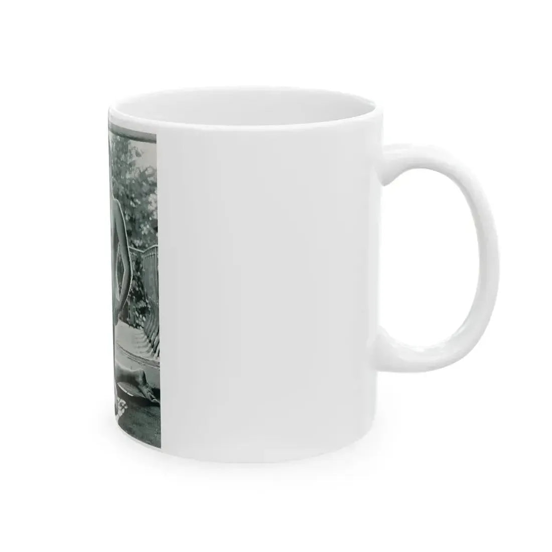 June Palmer #228 - Topless (Vintage Female Icon) White Coffee Mug - Go Mug Yourself