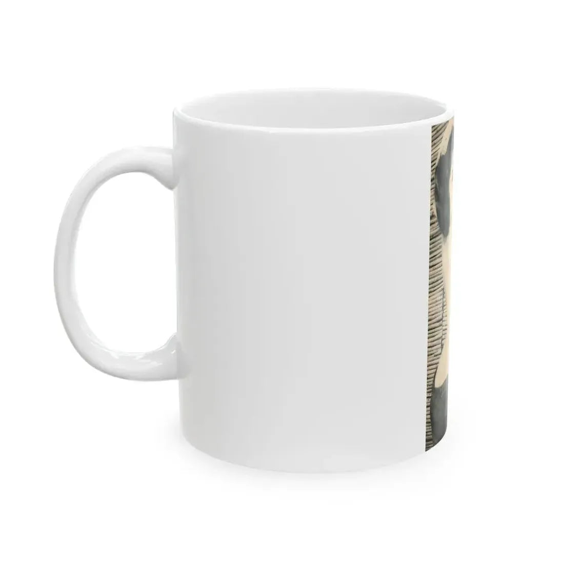 June Palmer #229 - Topless (Vintage Female Icon) White Coffee Mug - Go Mug Yourself