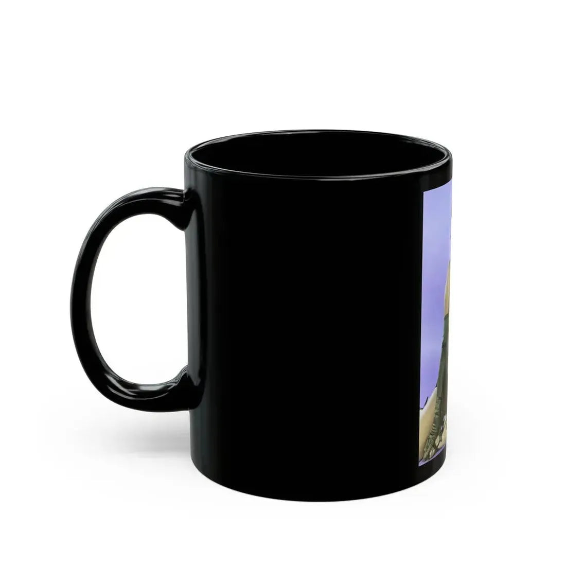 June Palmer #232 - Topless (Vintage Female Icon) Black Coffee Mug - Go Mug Yourself