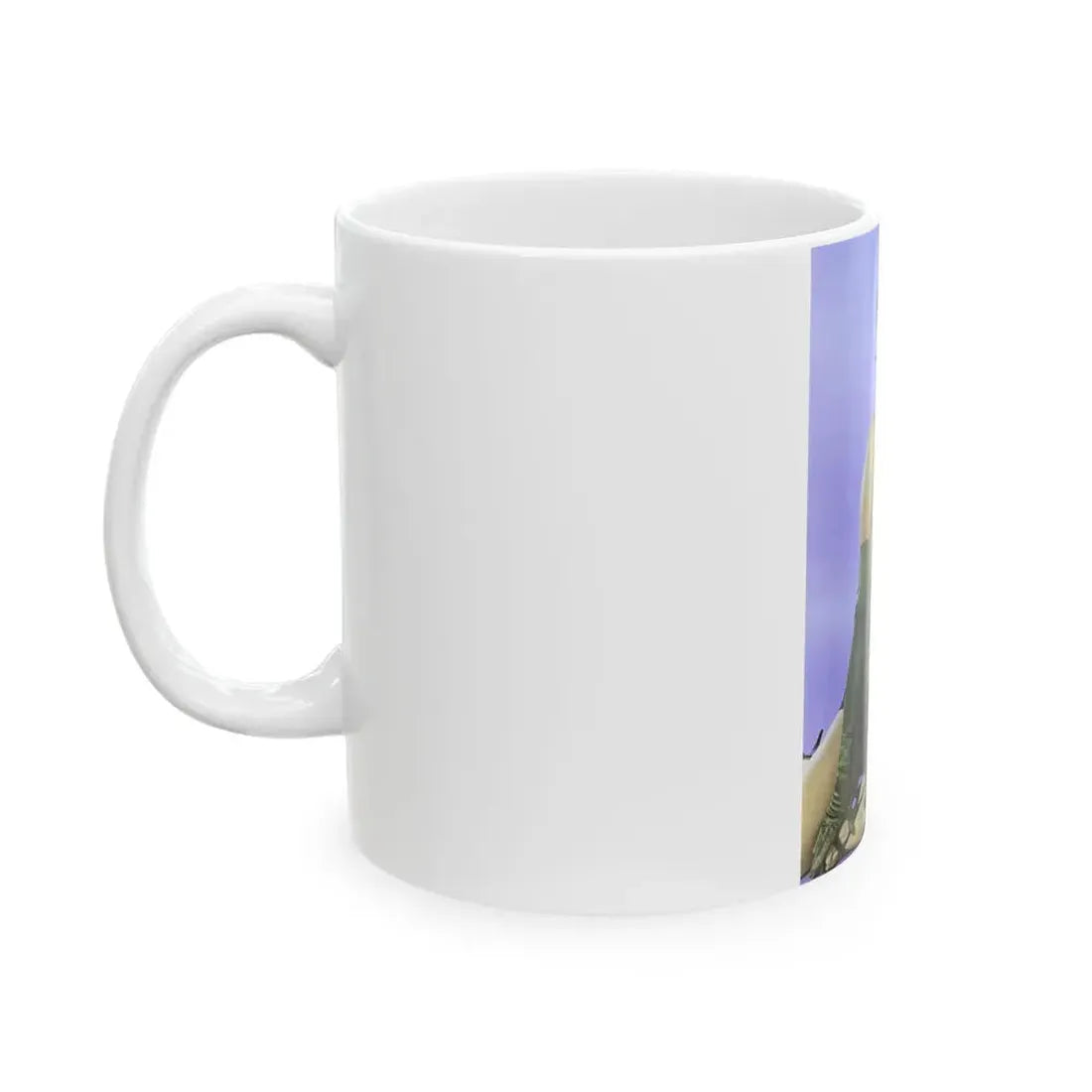 June Palmer #232 - Topless (Vintage Female Icon) White Coffee Mug - Go Mug Yourself