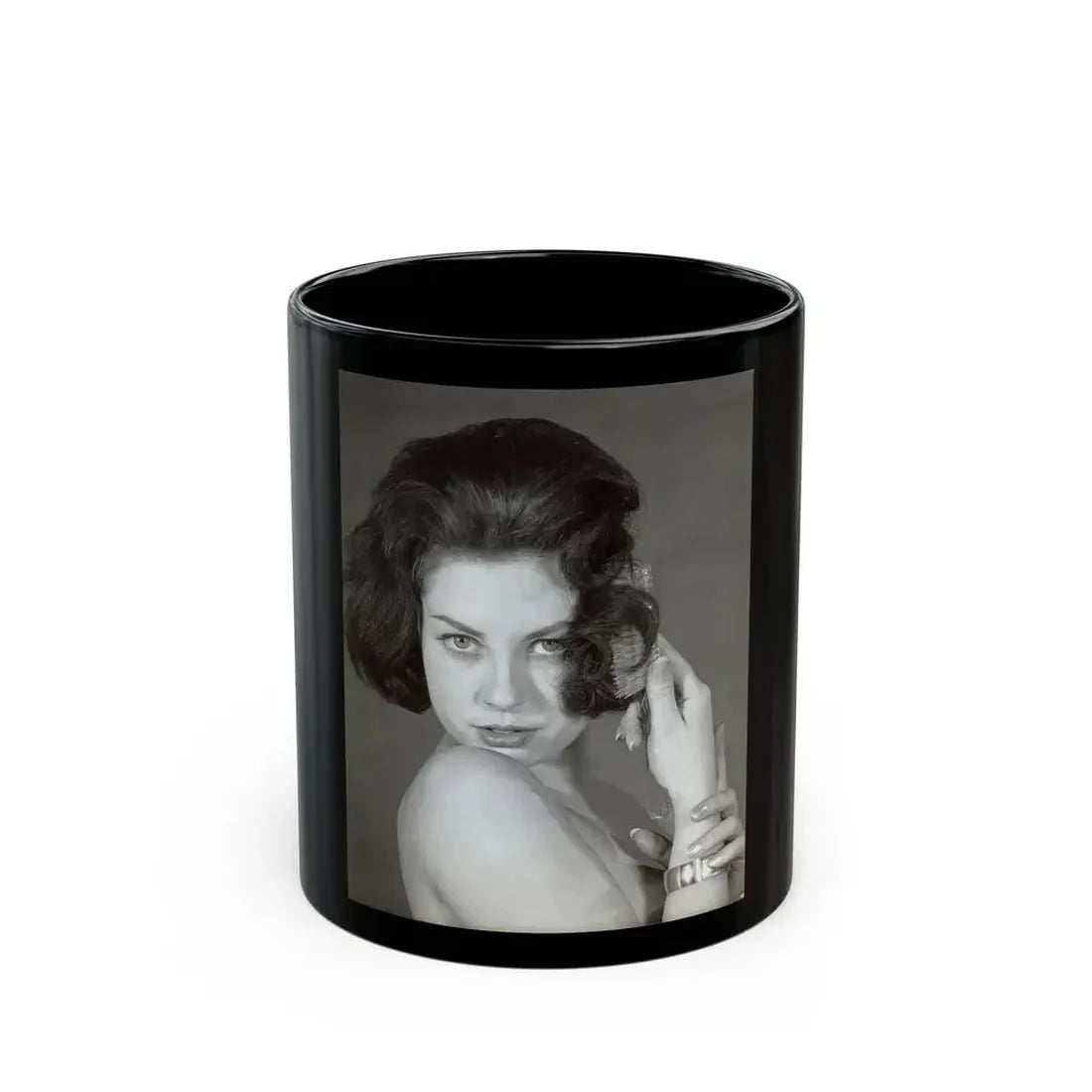 June Palmer #233 1 (Vintage Female Icon) Black Coffee Mug 11oz - Go Mug Yourself