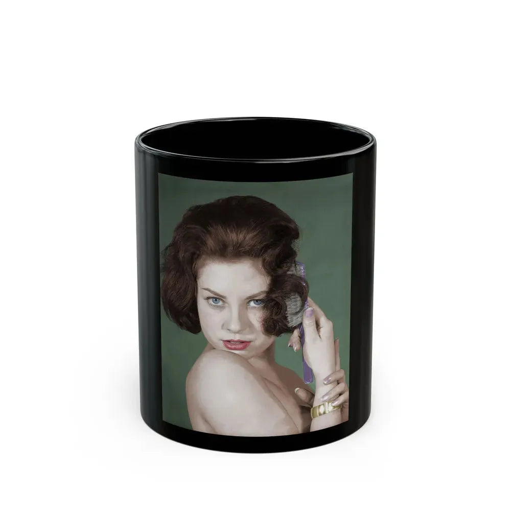 June Palmer #233 (Vintage Female Icon) Black Coffee Mug 11oz - Go Mug Yourself