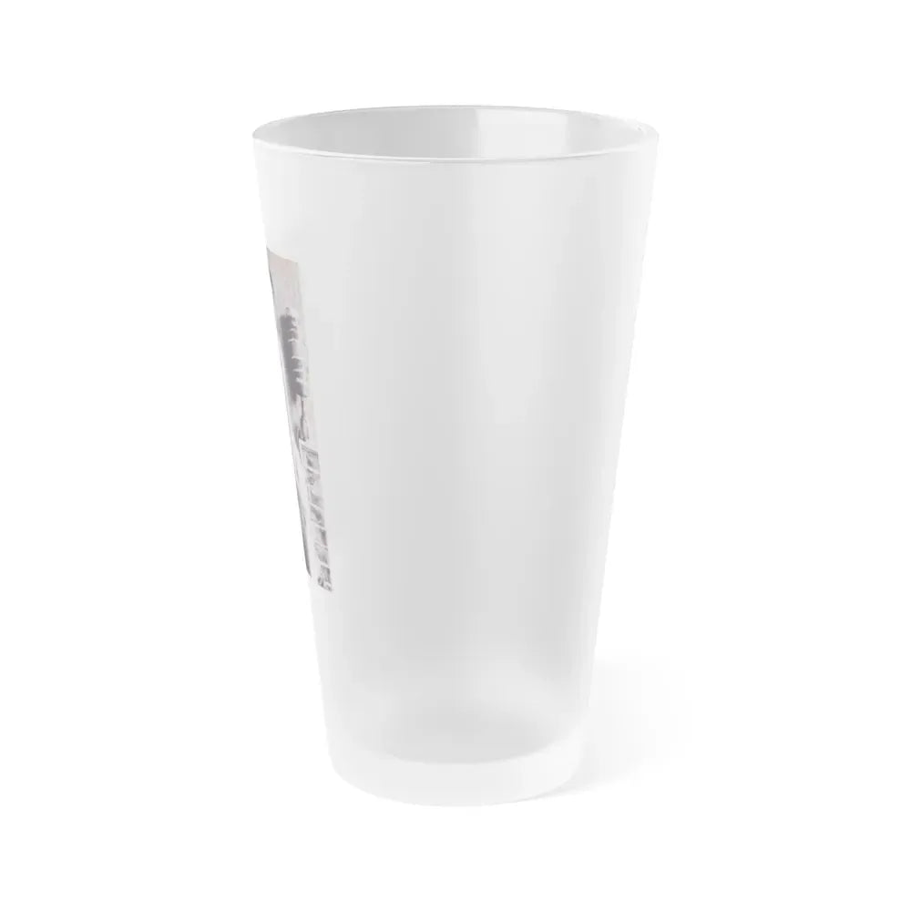 June Palmer #245 - Topless (Vintage Female Icon) Frosted Pint Glass 16oz - Go Mug Yourself