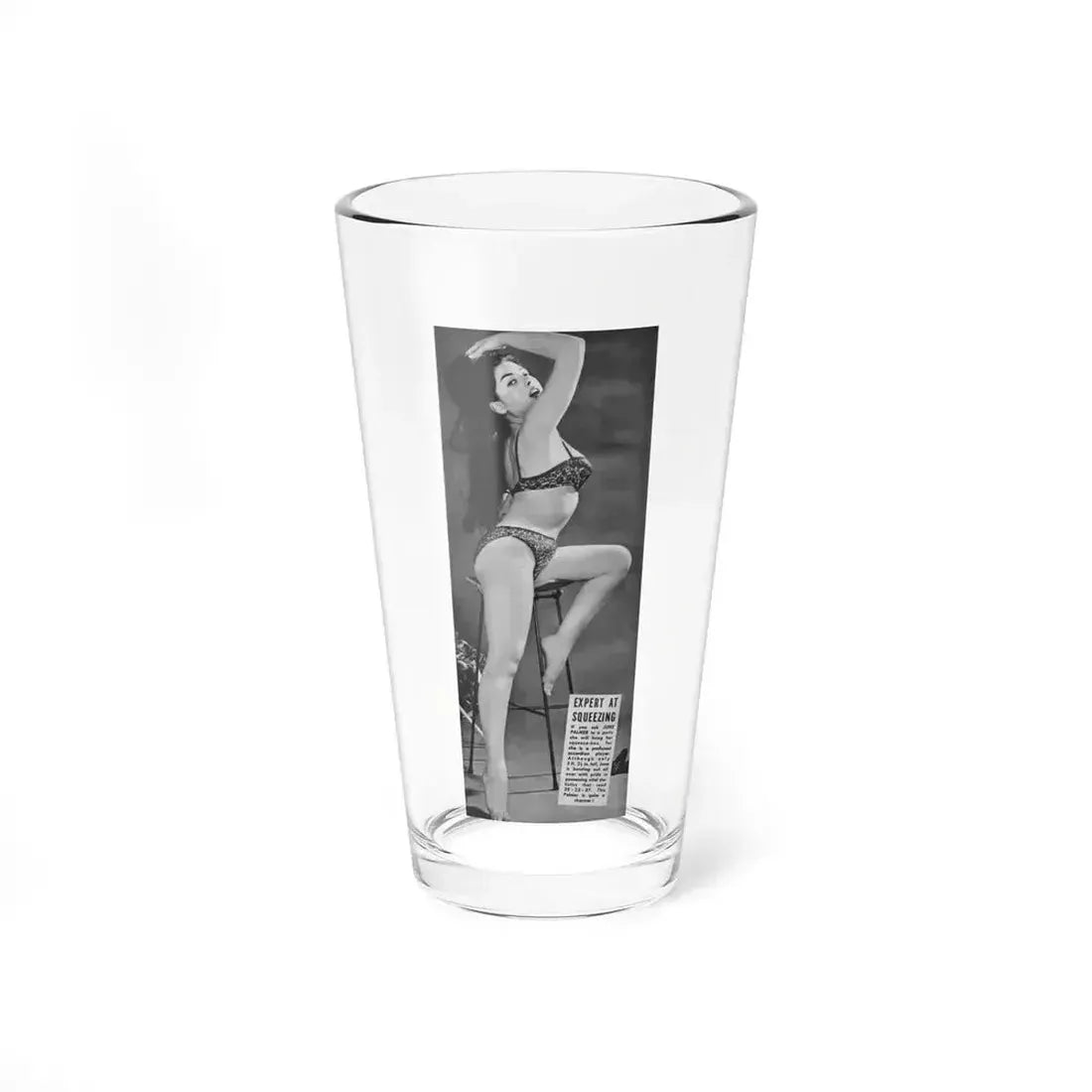 June Palmer #252 (Vintage Female Icon) Pint Glass 16oz 16oz - Go Mug Yourself