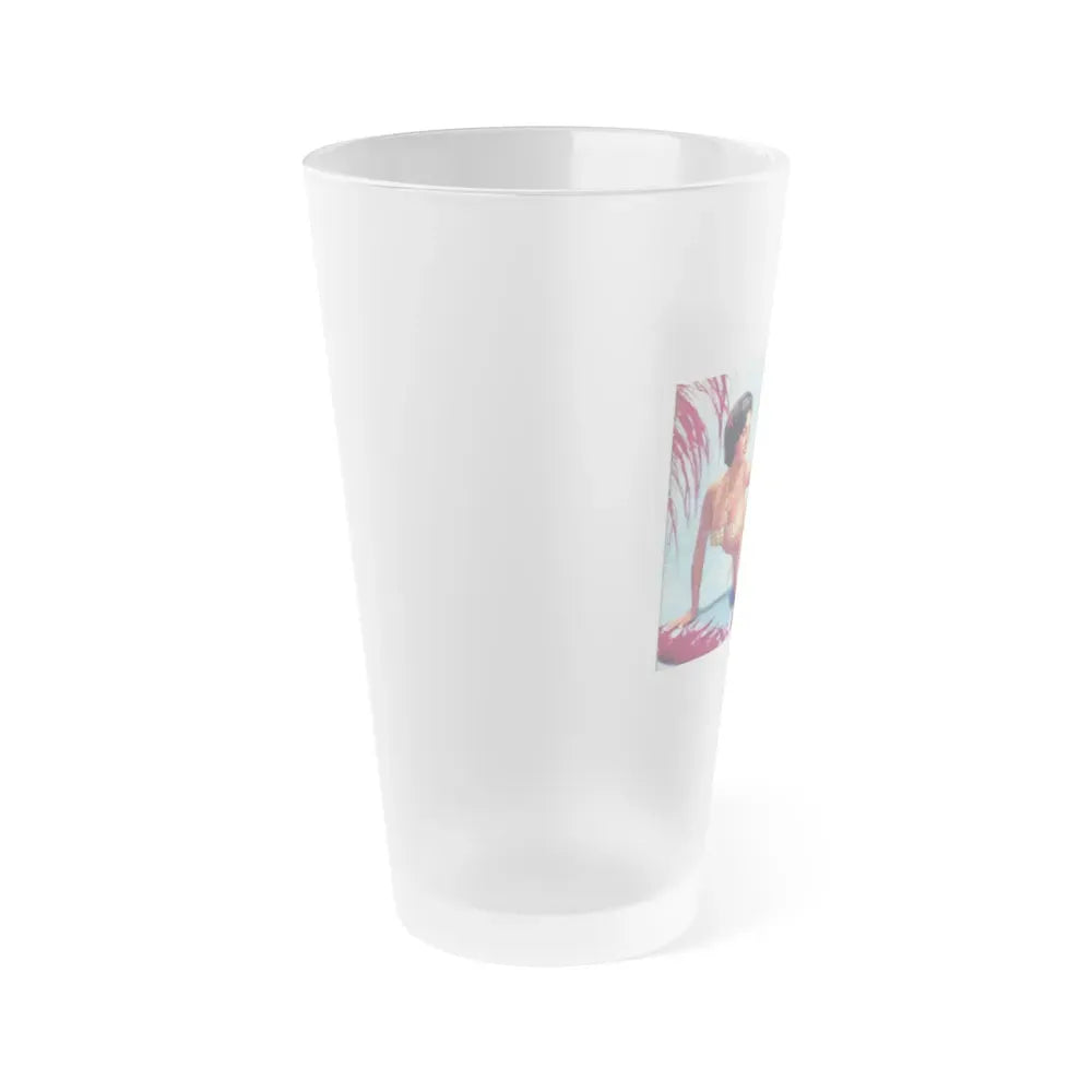 June Palmer #253 (Vintage Female Icon) Frosted Pint Glass 16oz - Go Mug Yourself