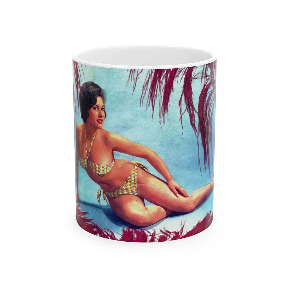 June Palmer #253 (Vintage Female Icon) White Coffee Mug 11oz - Go Mug Yourself