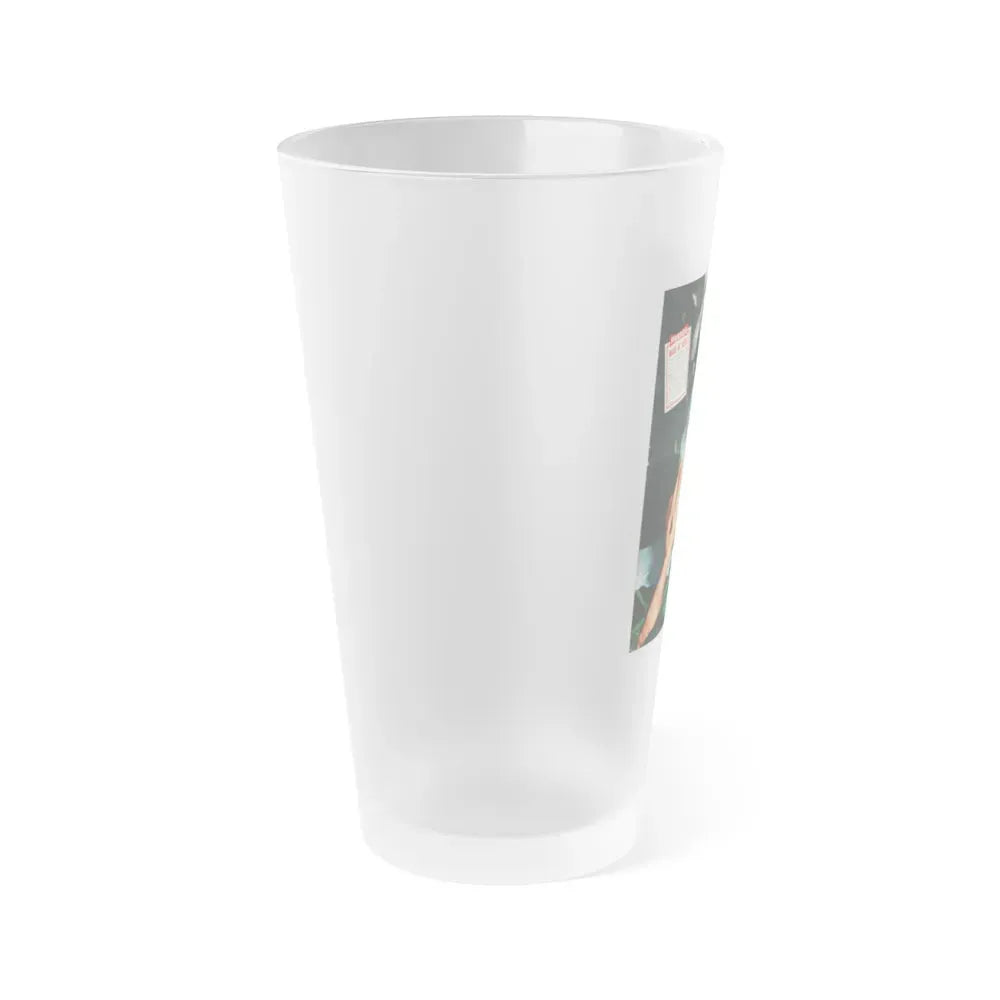 June Palmer #254 (Vintage Female Icon) Frosted Pint Glass 16oz - Go Mug Yourself