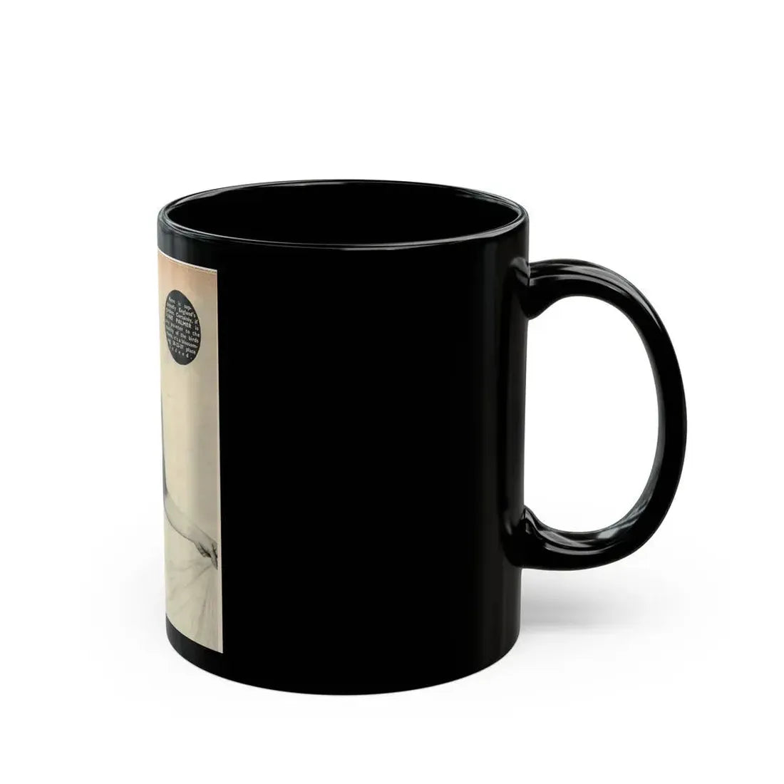 June Palmer #282 - Topless (Vintage Female Icon) Black Coffee Mug - Go Mug Yourself