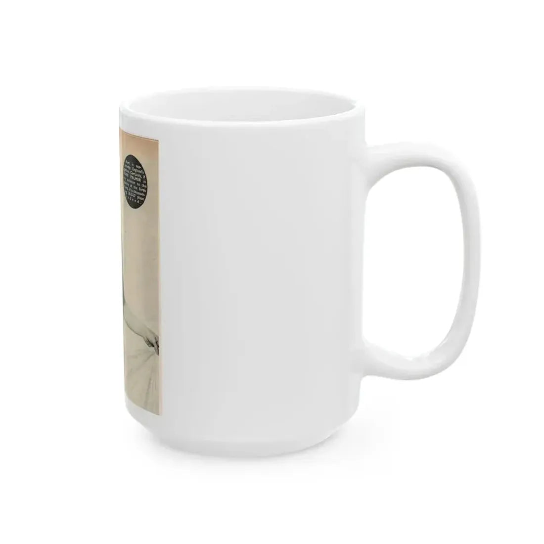 June Palmer #282 - Topless (Vintage Female Icon) White Coffee Mug - Go Mug Yourself