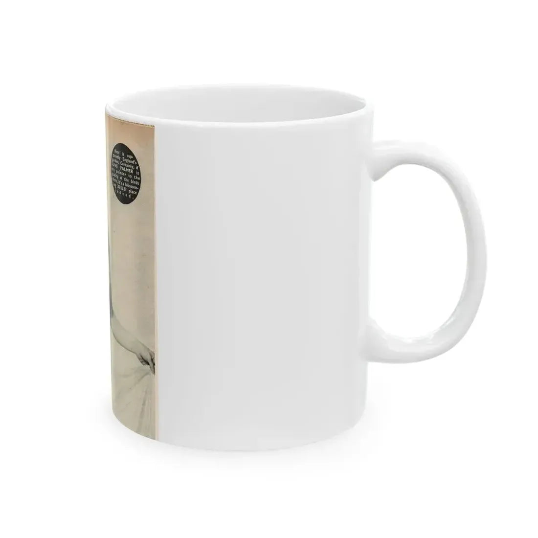 June Palmer #282 - Topless (Vintage Female Icon) White Coffee Mug - Go Mug Yourself
