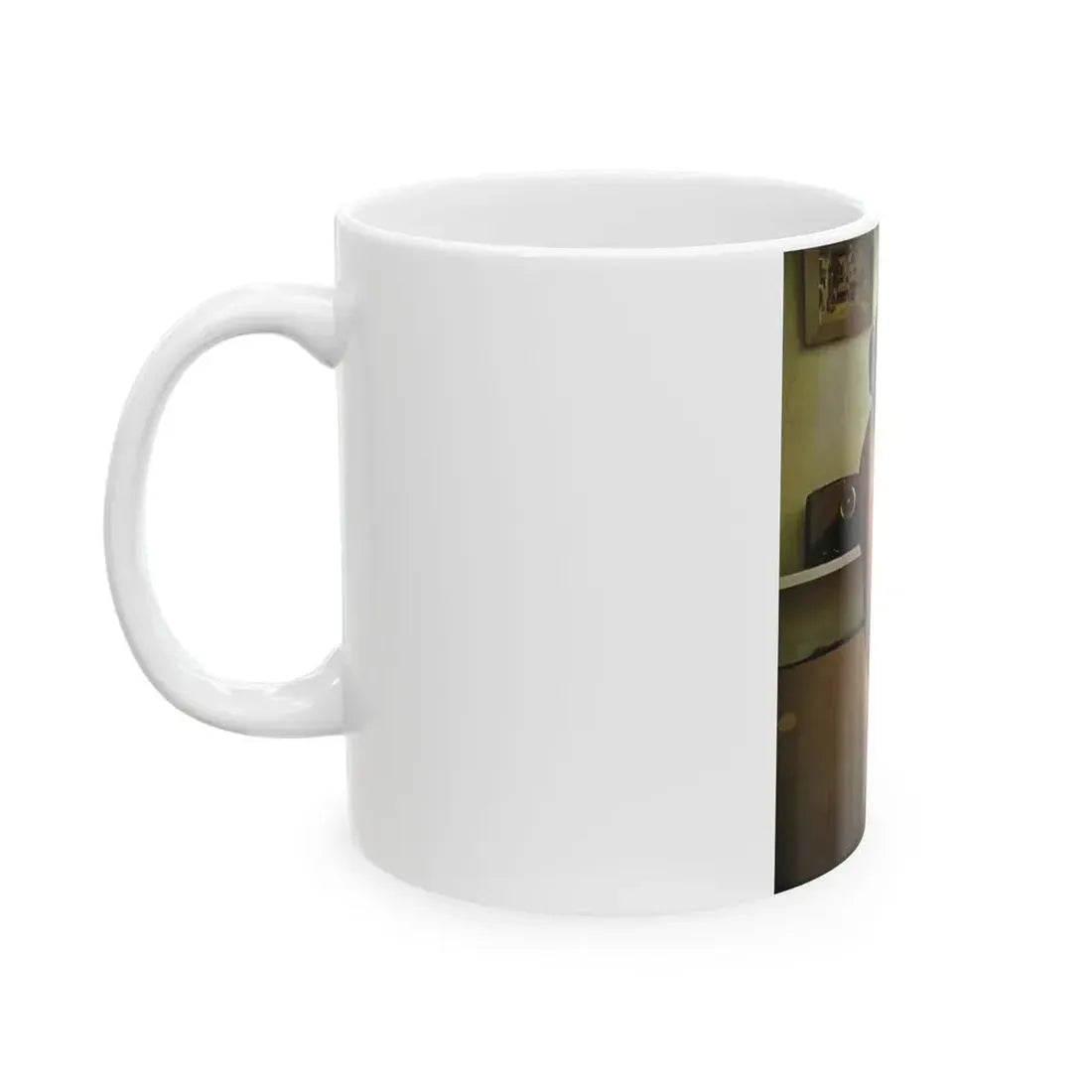 June Palmer #288 - Topless (Vintage Female Icon) White Coffee Mug - Go Mug Yourself