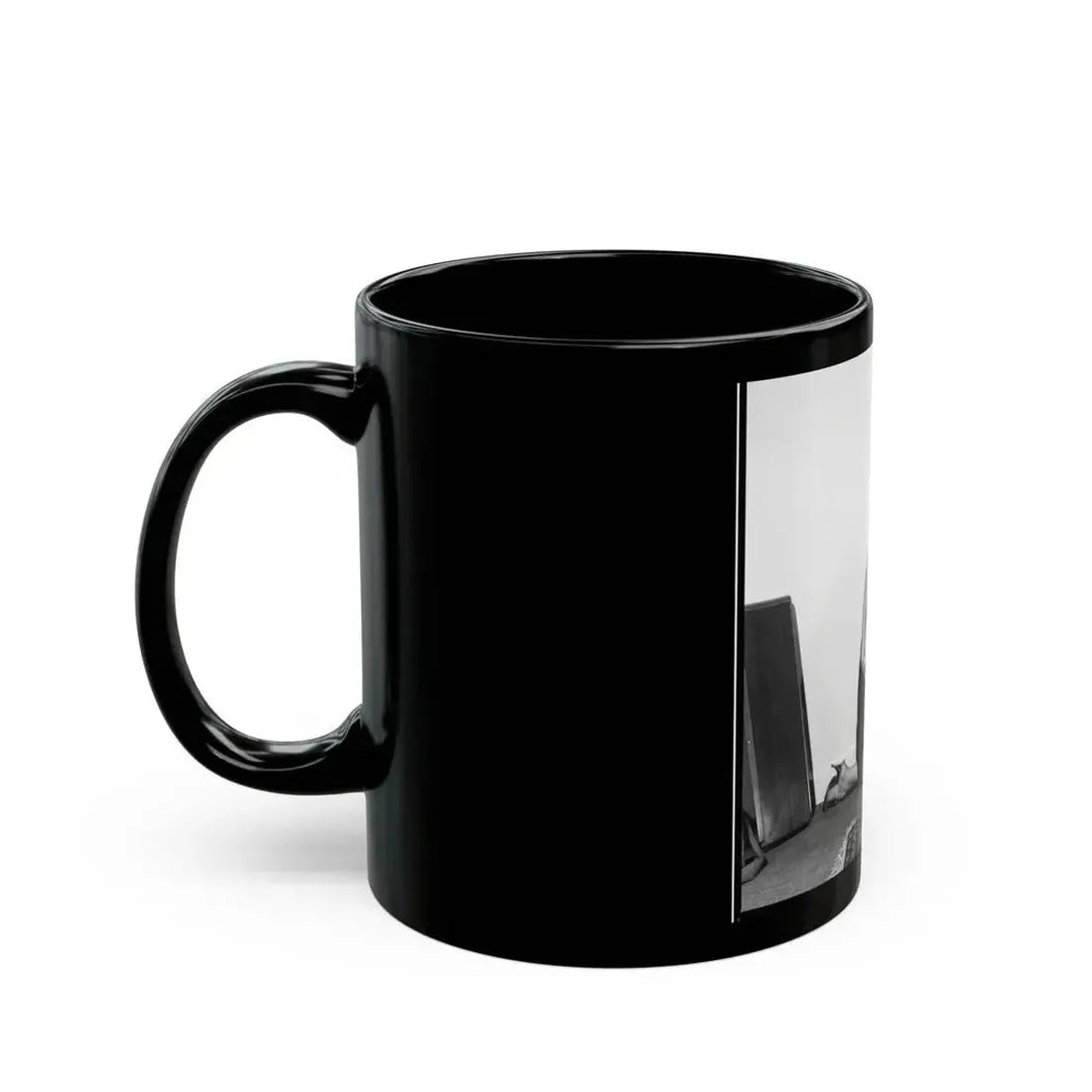 June Palmer #321 - Topless (Vintage Female Icon) Black Coffee Mug - Go Mug Yourself