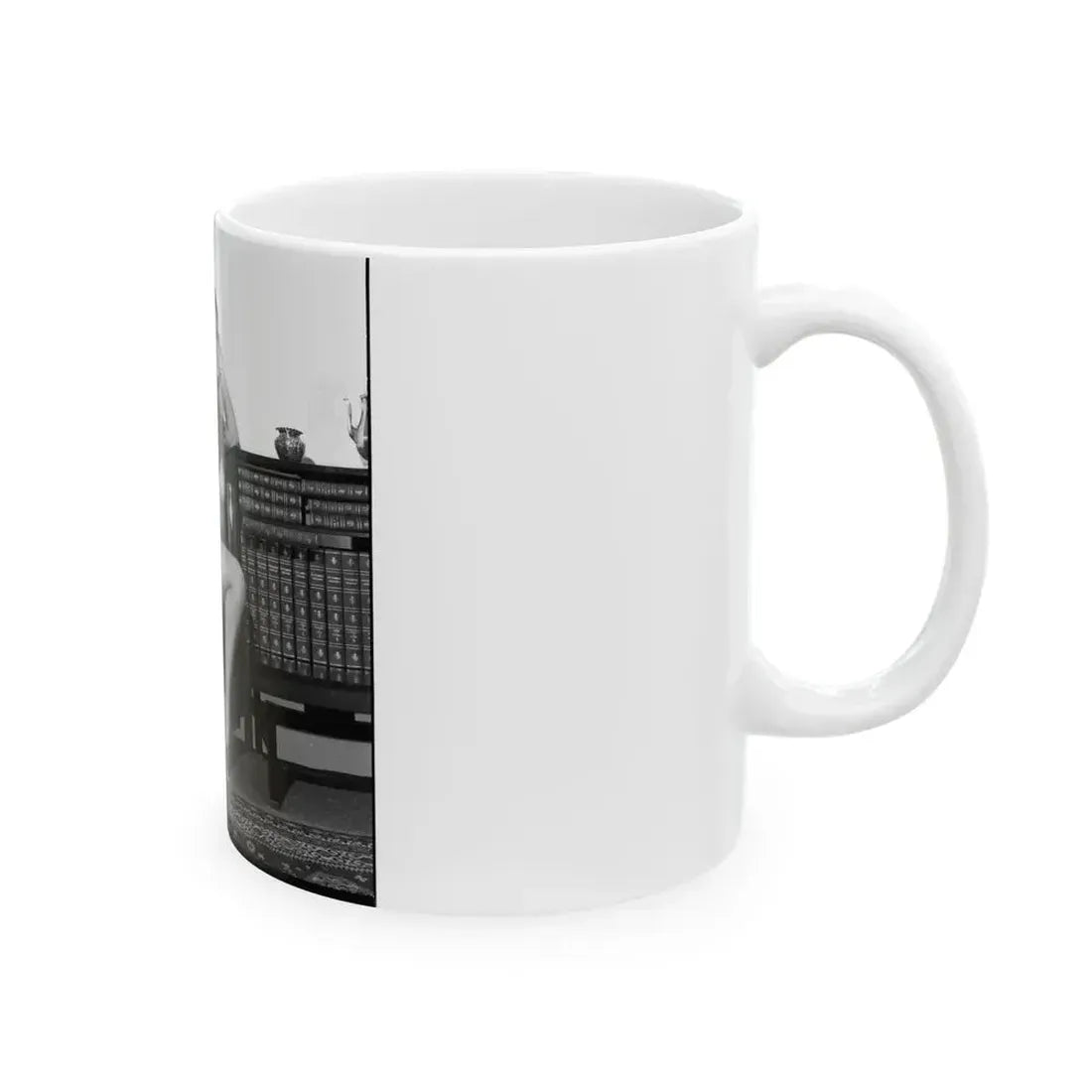 June Palmer #321 - Topless (Vintage Female Icon) White Coffee Mug - Go Mug Yourself