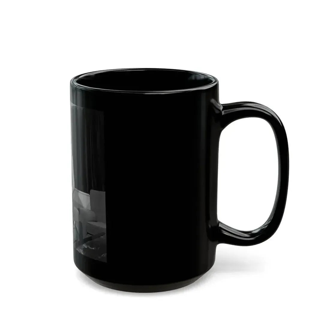 June Palmer #322 - Topless (Vintage Female Icon) Black Coffee Mug - Go Mug Yourself