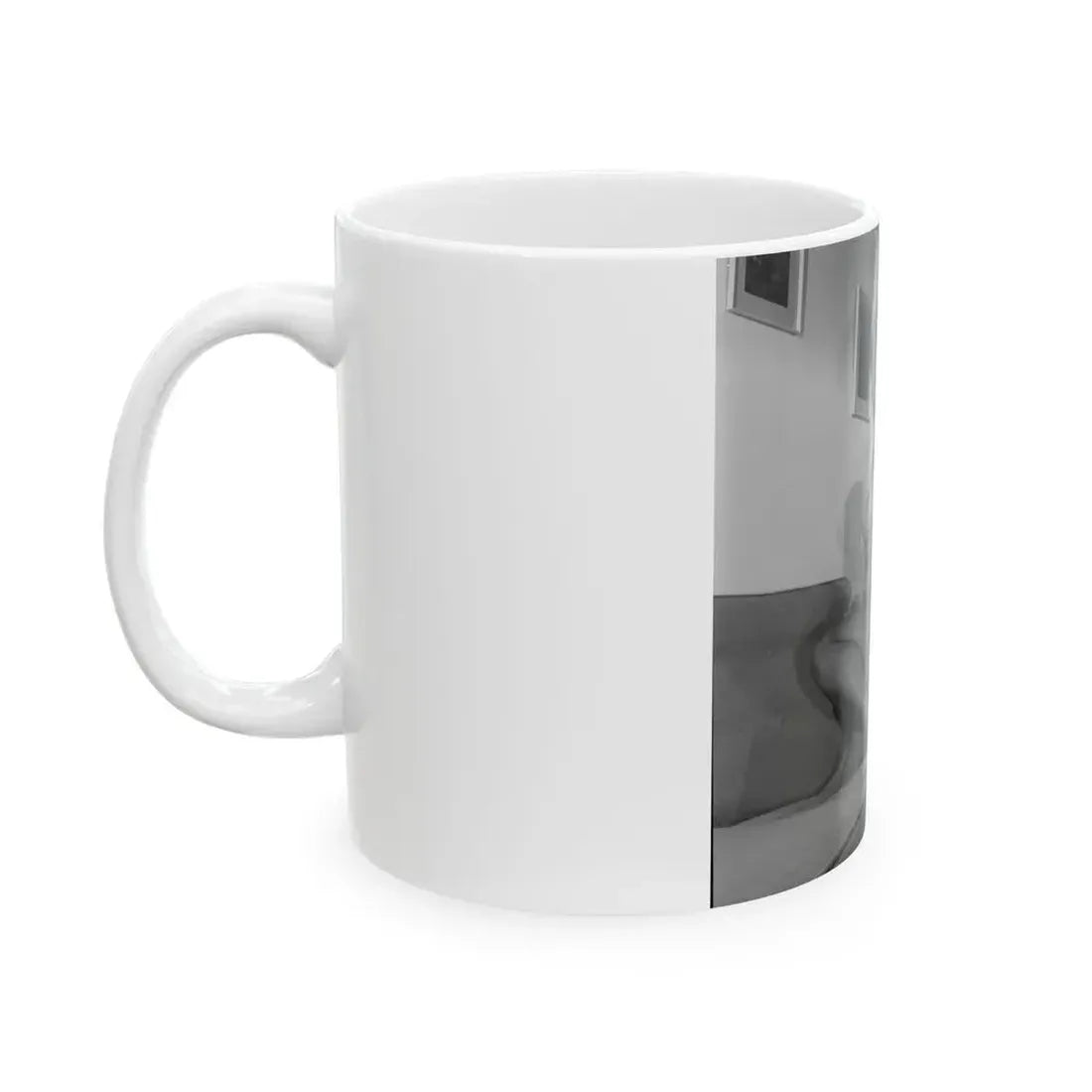 June Palmer #322 - Topless (Vintage Female Icon) White Coffee Mug - Go Mug Yourself
