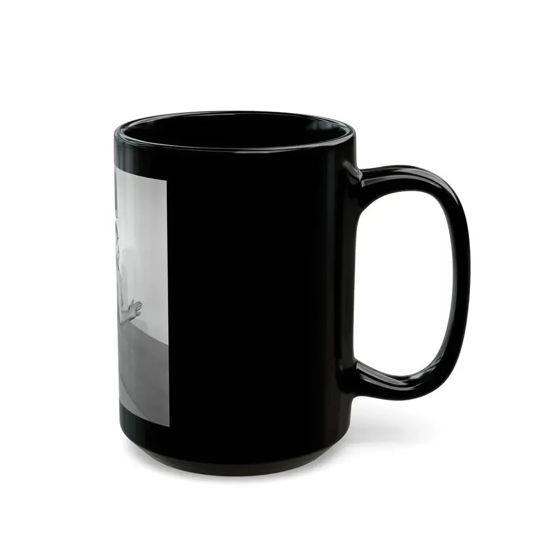 June Palmer #323 - Topless (Vintage Female Icon) Black Coffee Mug - Go Mug Yourself