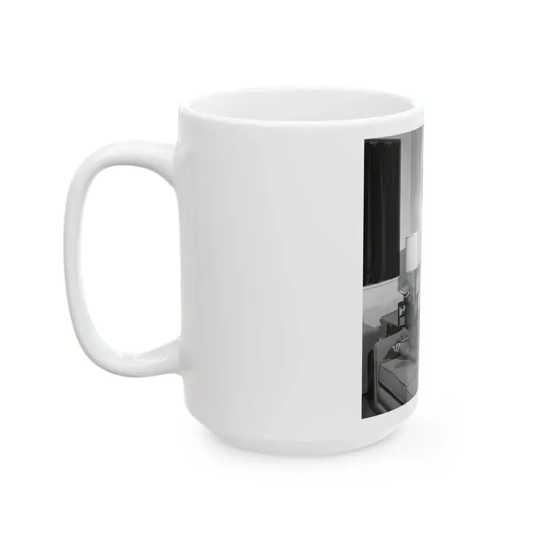 June Palmer #323 - Topless (Vintage Female Icon) White Coffee Mug - Go Mug Yourself