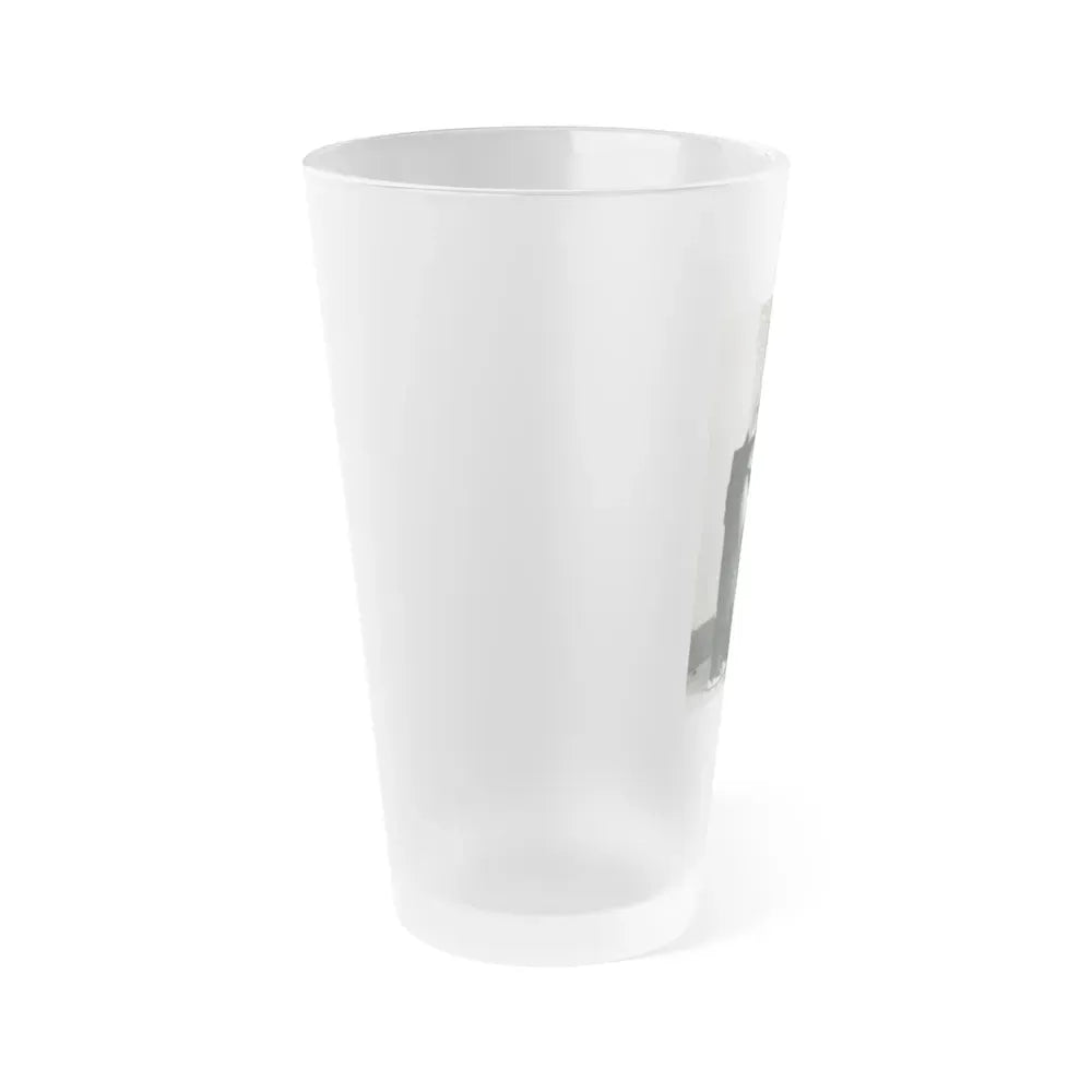 June Palmer #330 - Topless (Vintage Female Icon) Frosted Pint Glass 16oz - Go Mug Yourself