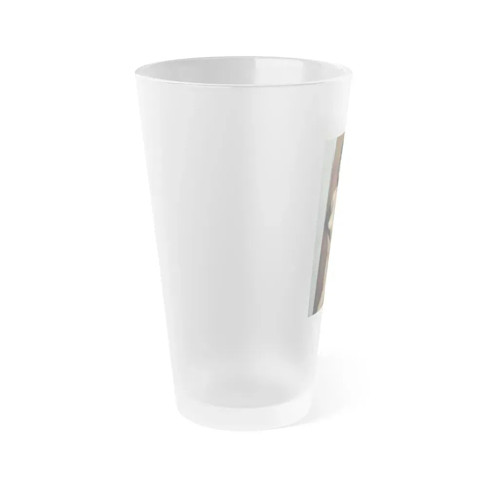 June Palmer #336 - Nude (Vintage Female Icon) Frosted Pint Glass 16oz - Go Mug Yourself