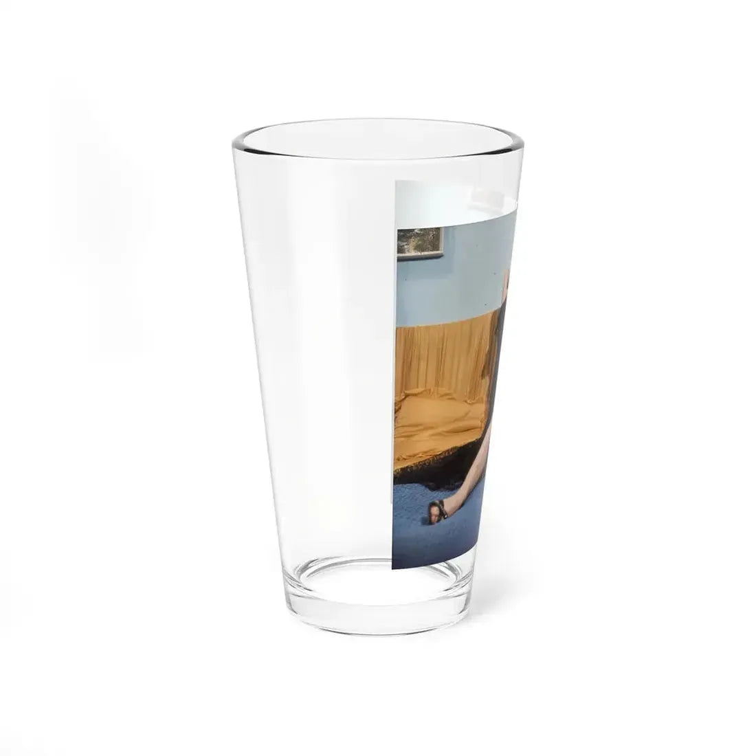 June Palmer #342 - Topless (Vintage Female Icon) Pint Glass 16oz - Go Mug Yourself