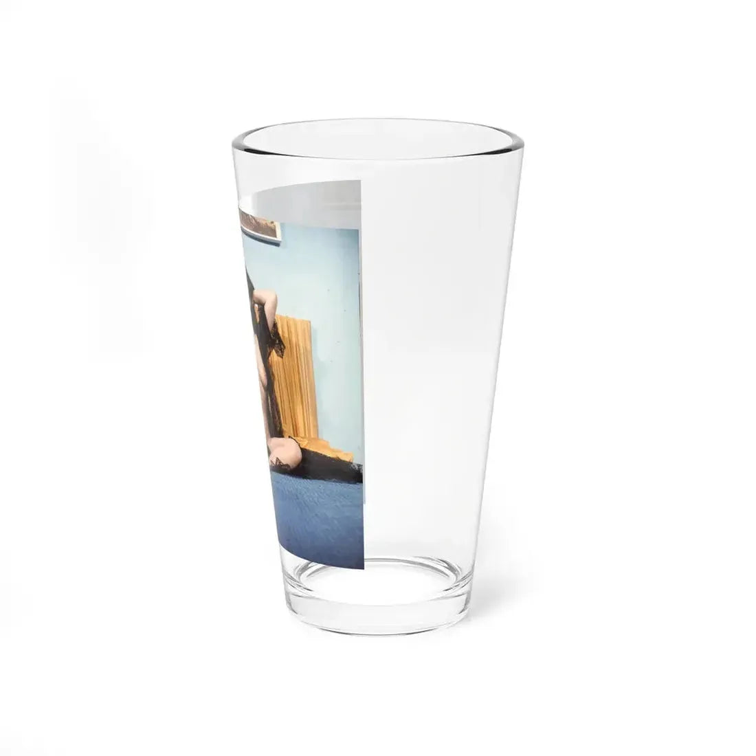 June Palmer #342 - Topless (Vintage Female Icon) Pint Glass 16oz - Go Mug Yourself