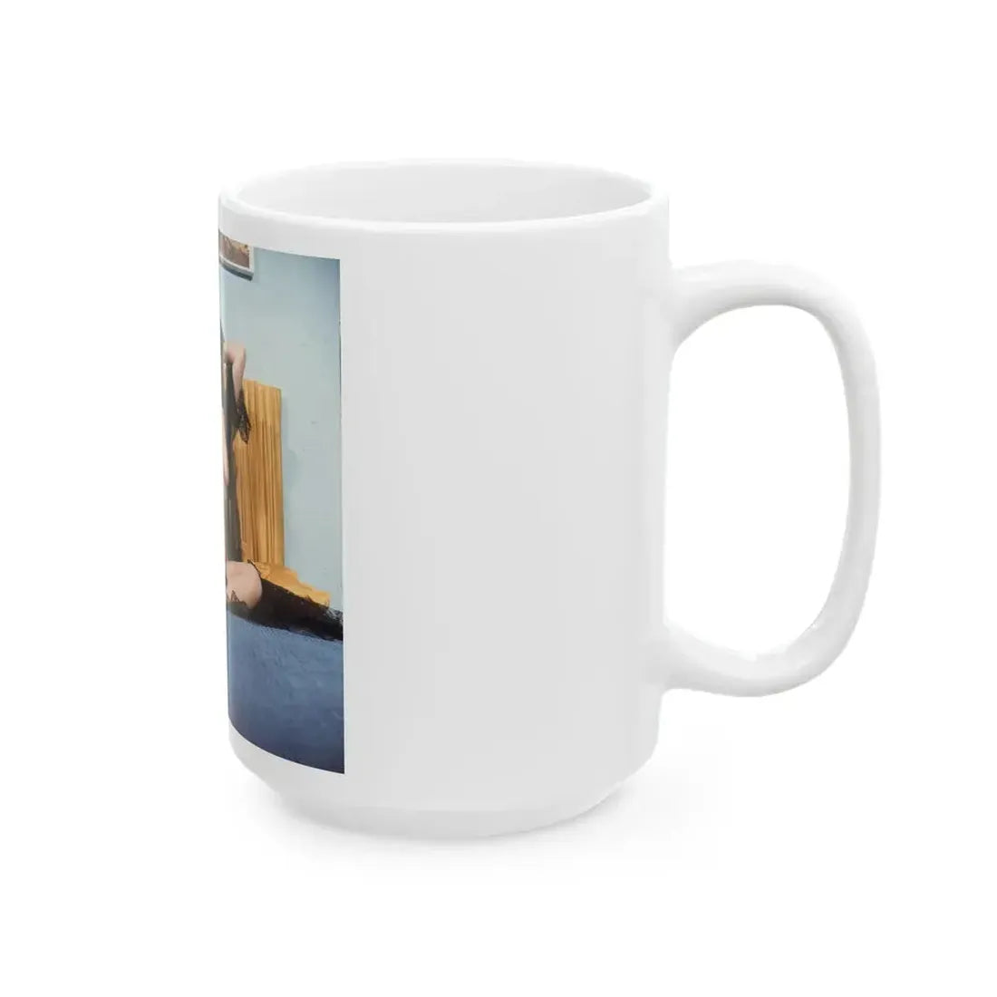 June Palmer #342 - Topless (Vintage Female Icon) White Coffee Mug - Go Mug Yourself