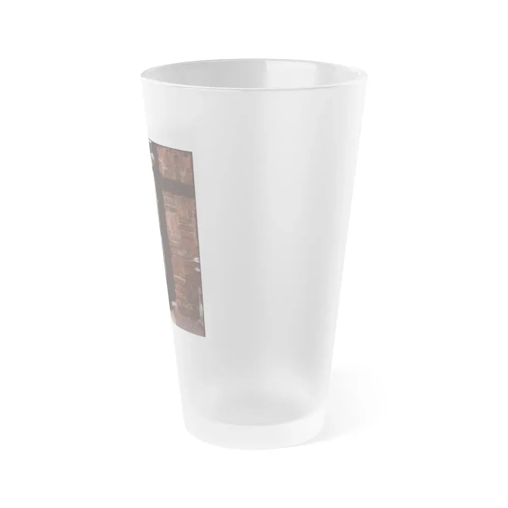 June Palmer #343 - Nude (Vintage Female Icon) Frosted Pint Glass 16oz - Go Mug Yourself