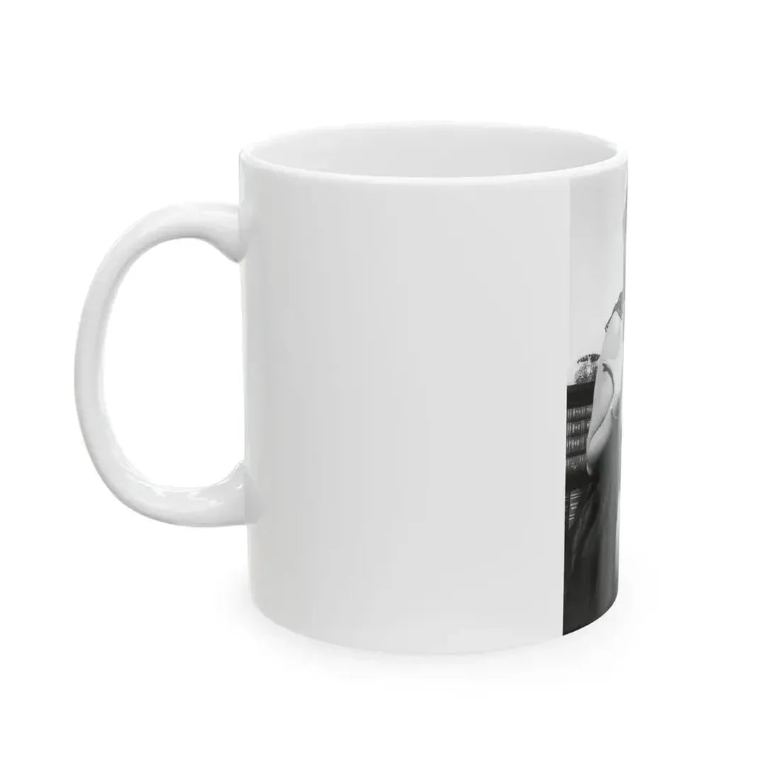 June Palmer #348 - Topless (Vintage Female Icon) White Coffee Mug - Go Mug Yourself