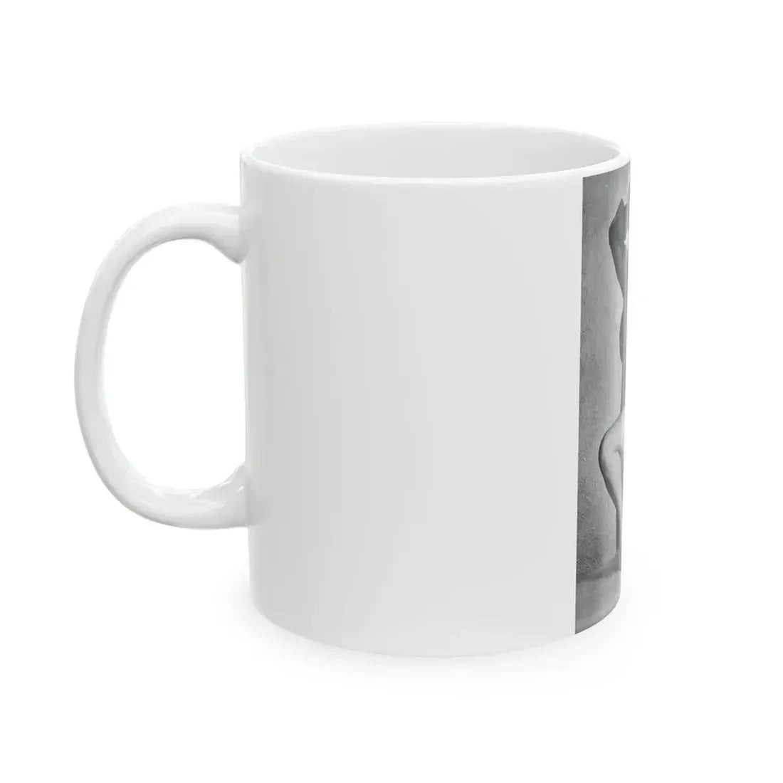 June Palmer #354 - See through black night gown (Vintage Female Icon) White Coffee Mug - Go Mug Yourself