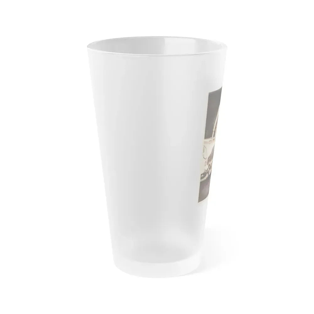 June Palmer #357 (Vintage Female Icon) Frosted Pint Glass 16oz - Go Mug Yourself