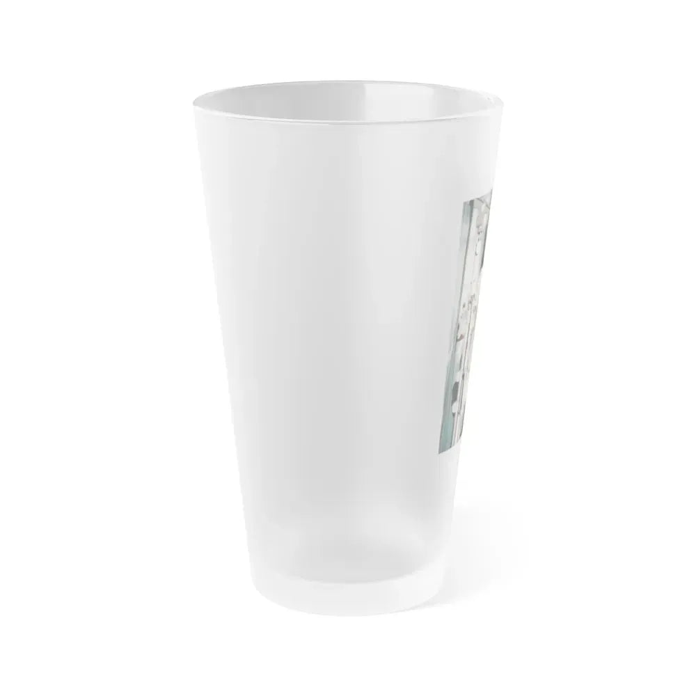 June Palmer #368 - Topless (Vintage Female Icon) Frosted Pint Glass 16oz - Go Mug Yourself