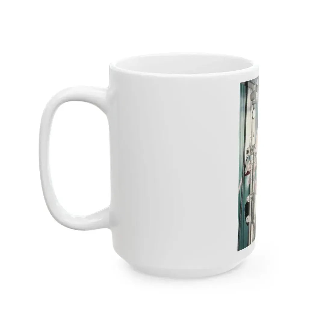 June Palmer #368 - Topless (Vintage Female Icon) White Coffee Mug - Go Mug Yourself