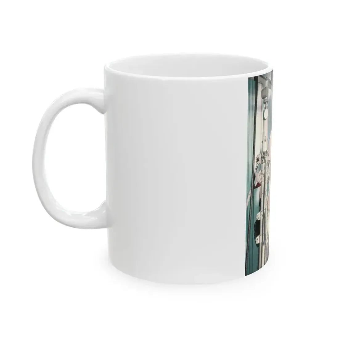 June Palmer #368 - Topless (Vintage Female Icon) White Coffee Mug - Go Mug Yourself