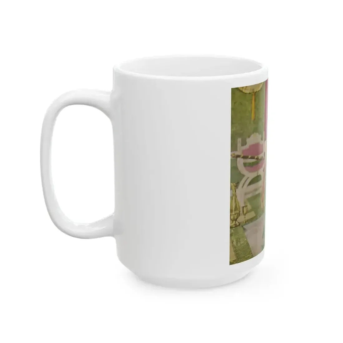 June Palmer #369 - Topless (Vintage Female Icon) White Coffee Mug - Go Mug Yourself