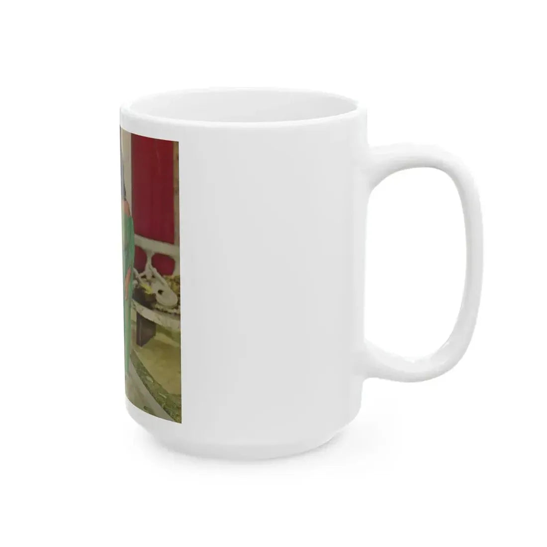 June Palmer #369 - Topless (Vintage Female Icon) White Coffee Mug - Go Mug Yourself
