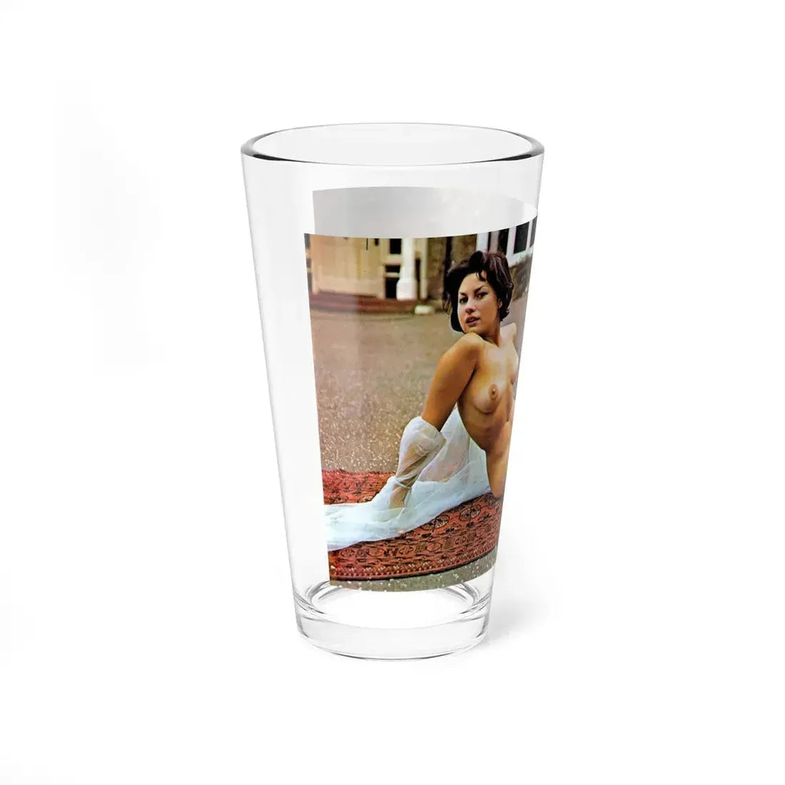 June Palmer #45 - Topless (Vintage Female Icon) Pint Glass 16oz - Go Mug Yourself