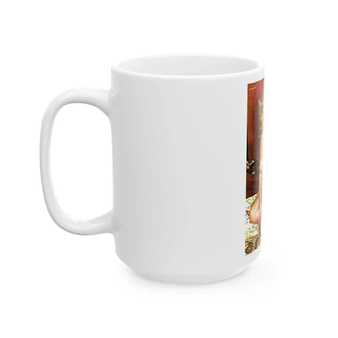 June Palmer #74 - Topless (Vintage Female Icon) White Coffee Mug - Go Mug Yourself