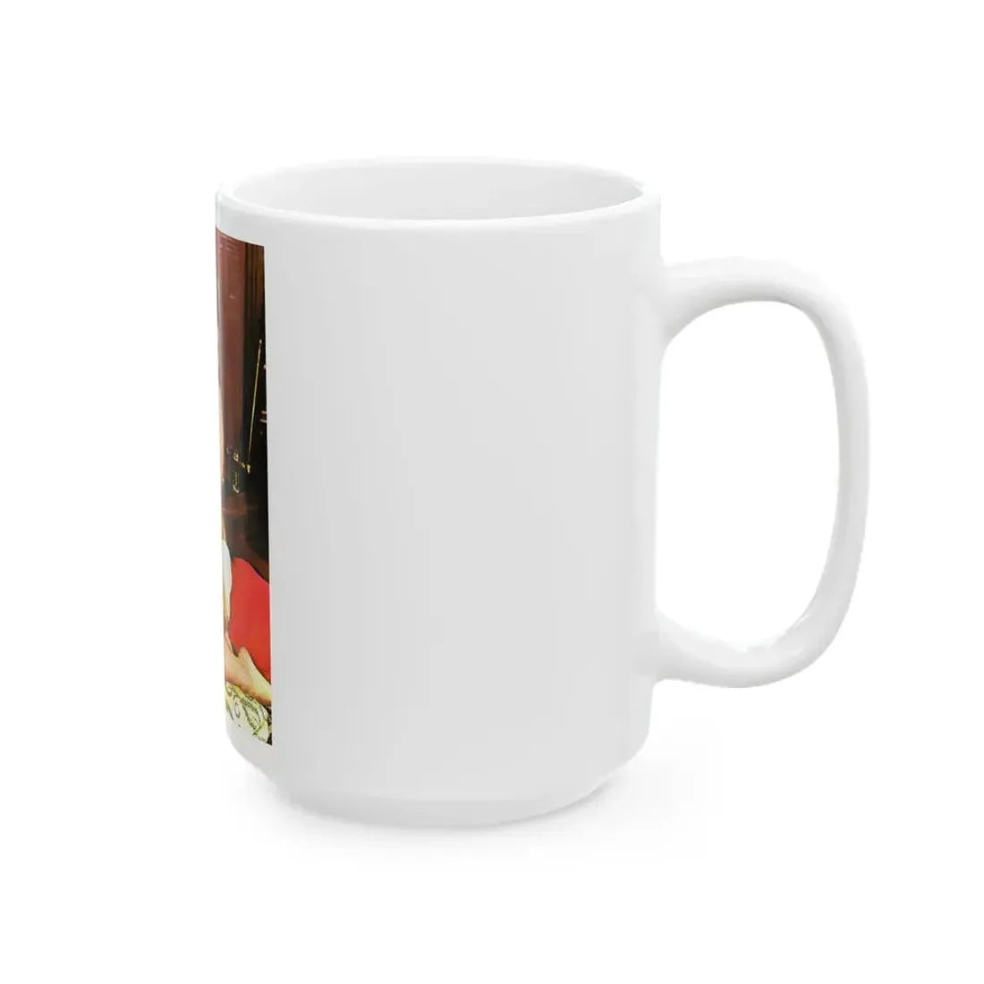 June Palmer #74 - Topless (Vintage Female Icon) White Coffee Mug - Go Mug Yourself
