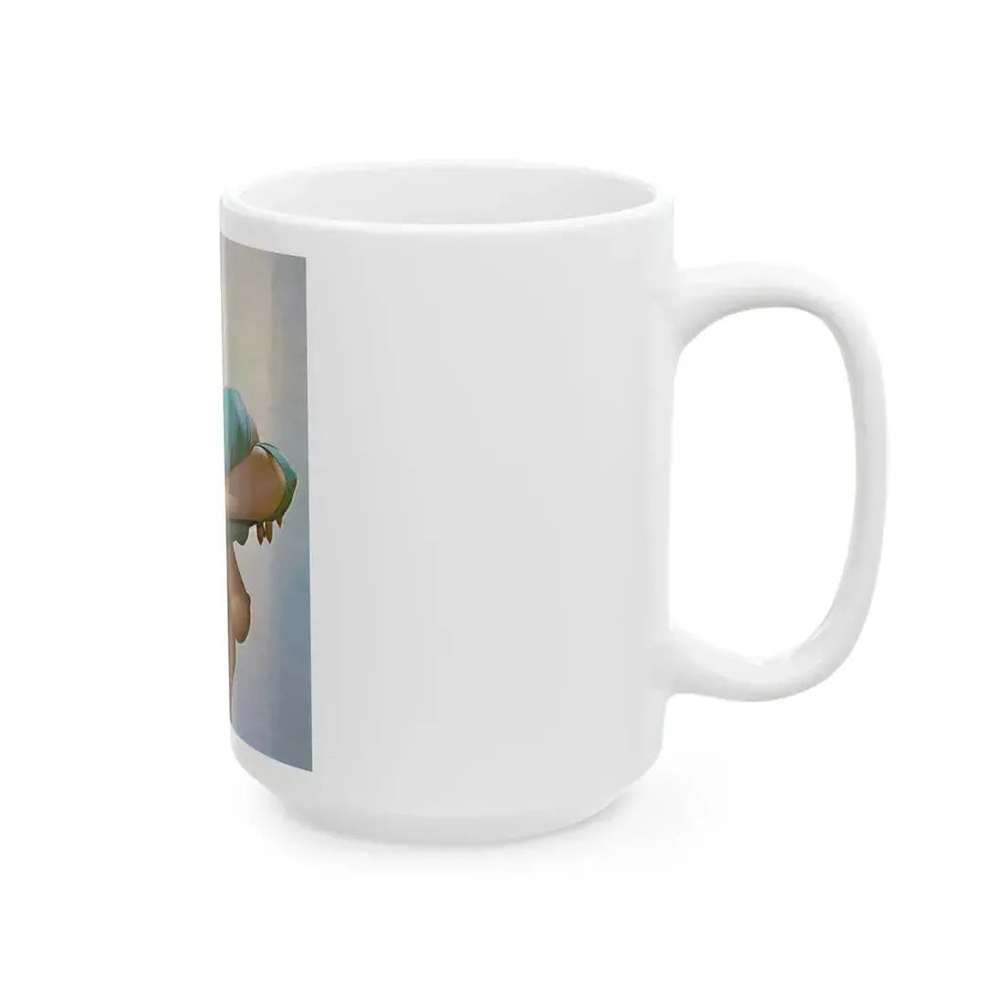 June Palmer #75 - Topless (Vintage Female Icon) White Coffee Mug - Go Mug Yourself