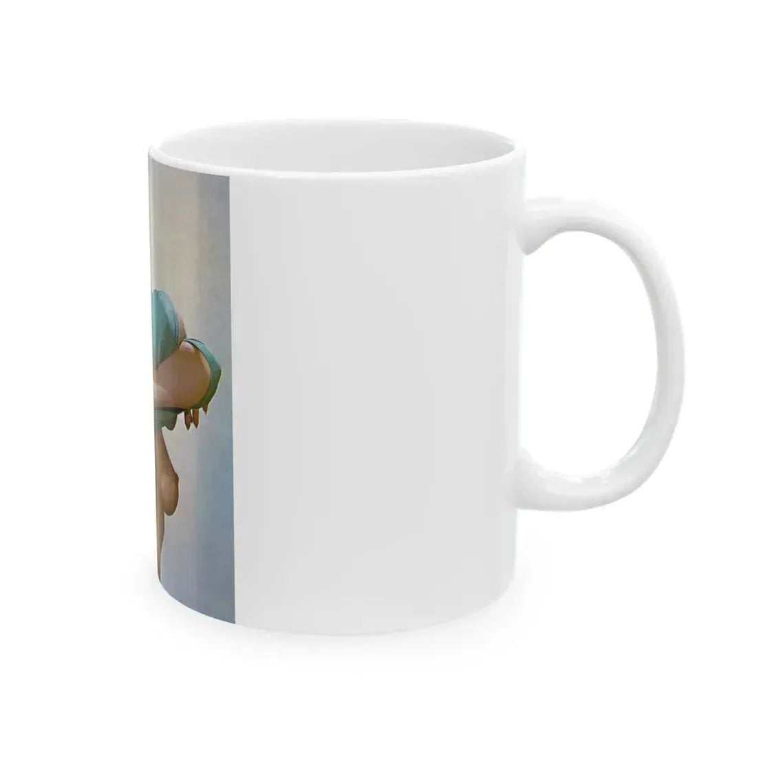 June Palmer #75 - Topless (Vintage Female Icon) White Coffee Mug - Go Mug Yourself