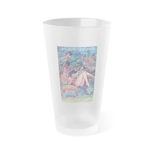 JUNGLE BLUE 1978 Movie Poster - Frosted Pint Glass 16oz 16oz Frosted - Go Mug Yourself